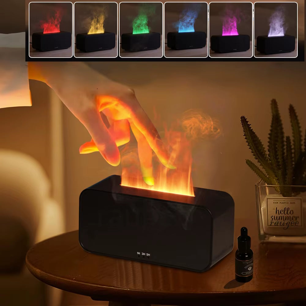 Akel's Mini Flame Automatic Aroma Fragrance Diffuser Home Humidifier with LED Light